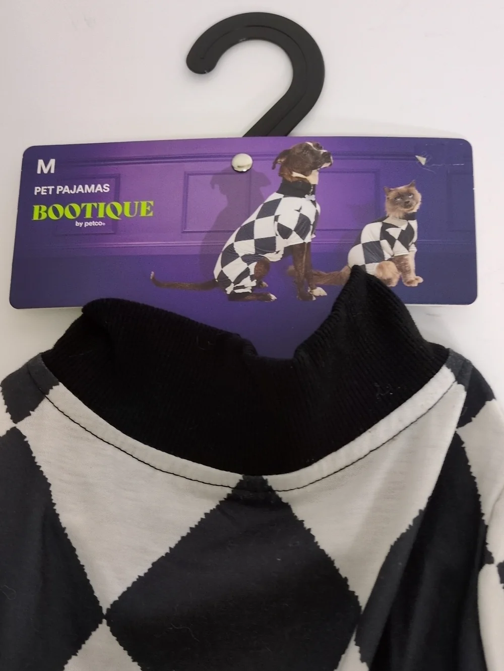 NWT Bootique Medium Harlequin Diamond Pet Pajamas Halloween Dog Jumpsuit Petco